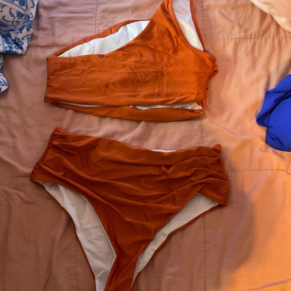 Orange swimsuit